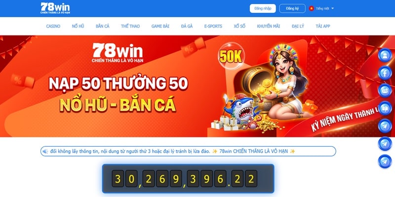 Sức hấp dẫn tạo nên giá trị thương hiệu riêng cho 78WIN